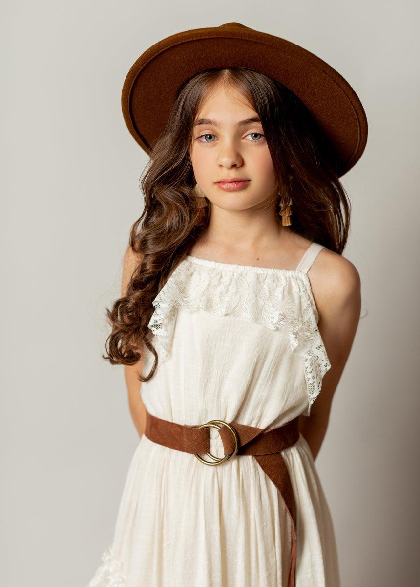 Siti Dress in Cream Girls Product Image