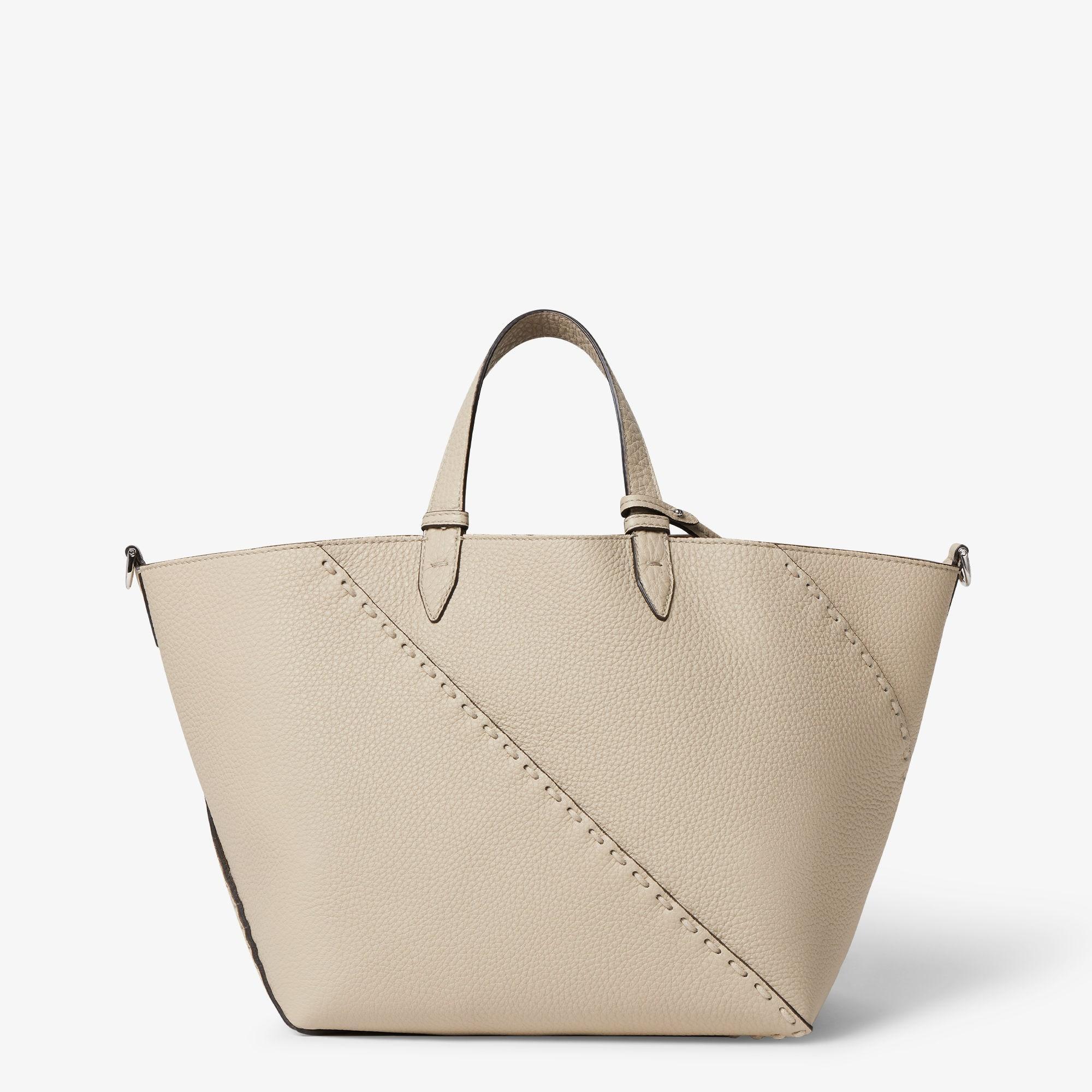 Selleria Diagonal Shopper SmallWhite Selleria bag with 386 hand-sewn topstitches Product Image