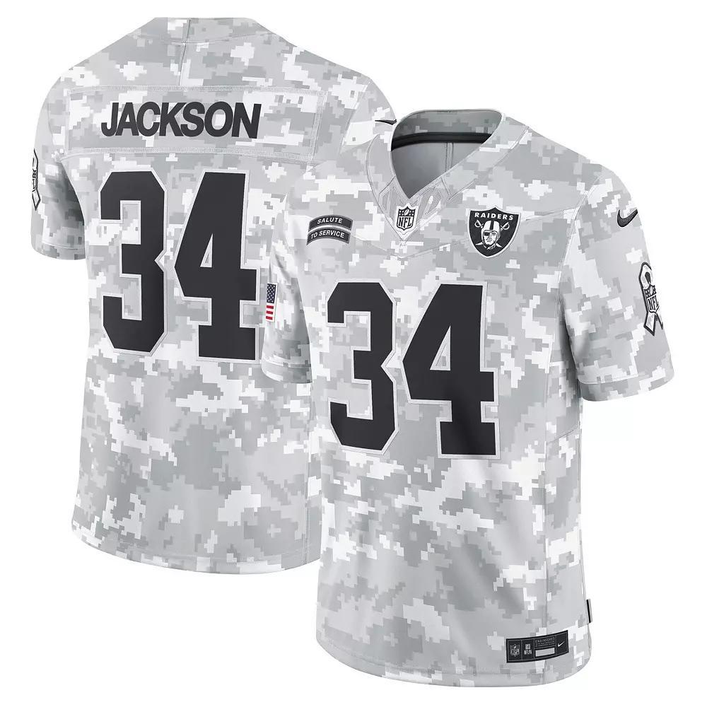 Mens Nike Bo Jackson Arctic Camo Las Vegas Raiders 2024 Salute to Service Retired Player Limited Jersey Product Image