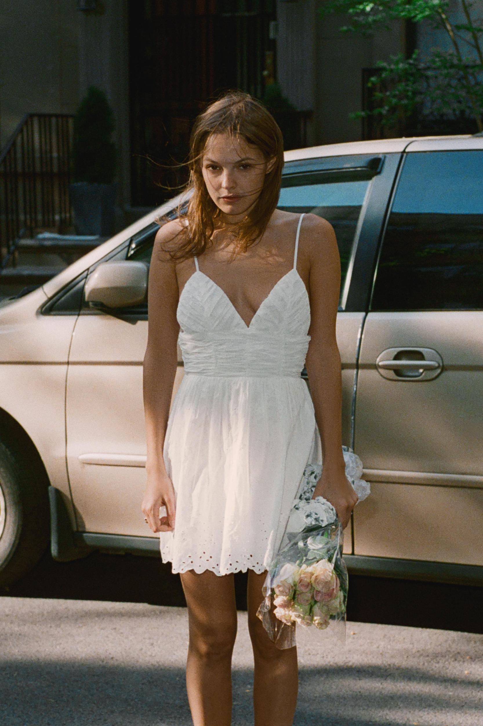 SHORT EMBROIDERED DRESS Product Image