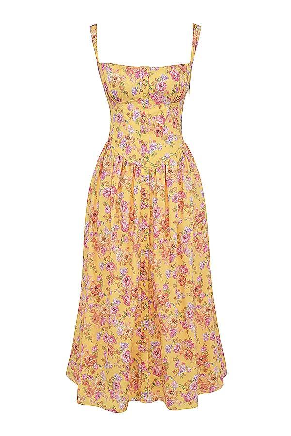 Tatiana Butter Print Midi Sundress Product Image