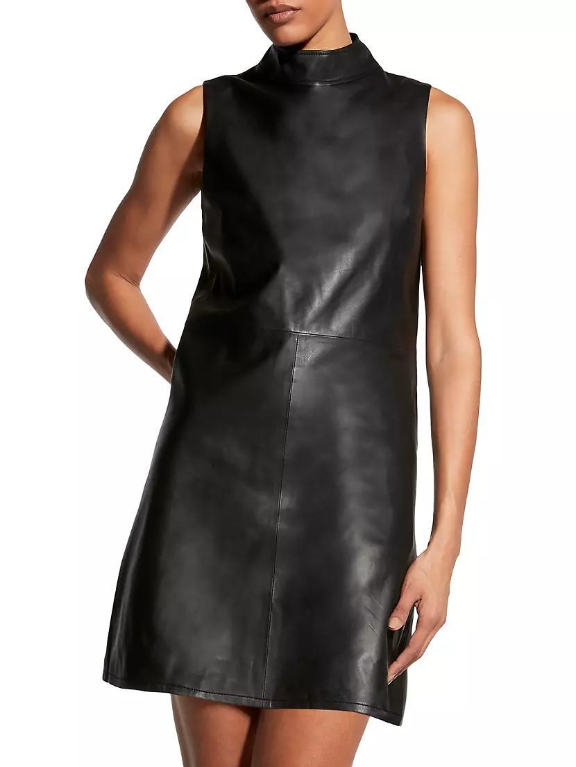 Crawford Upcycled Leather Dress Product Image