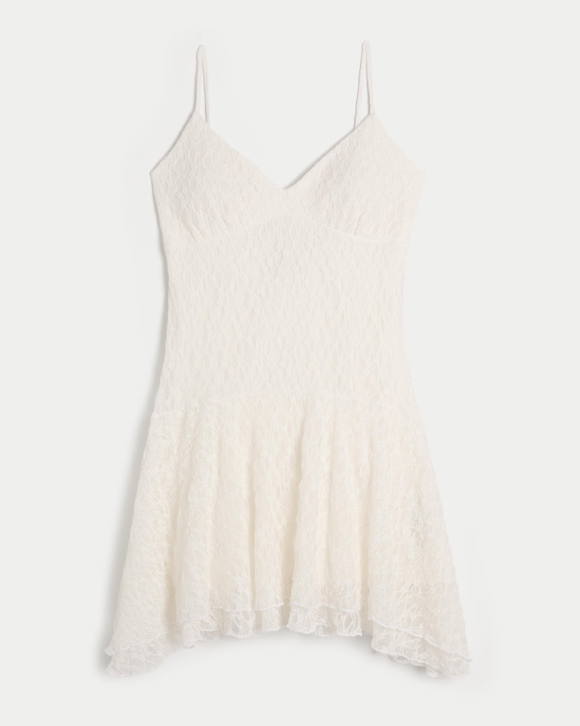Asymmetrical Hem Mini Dress Product Image