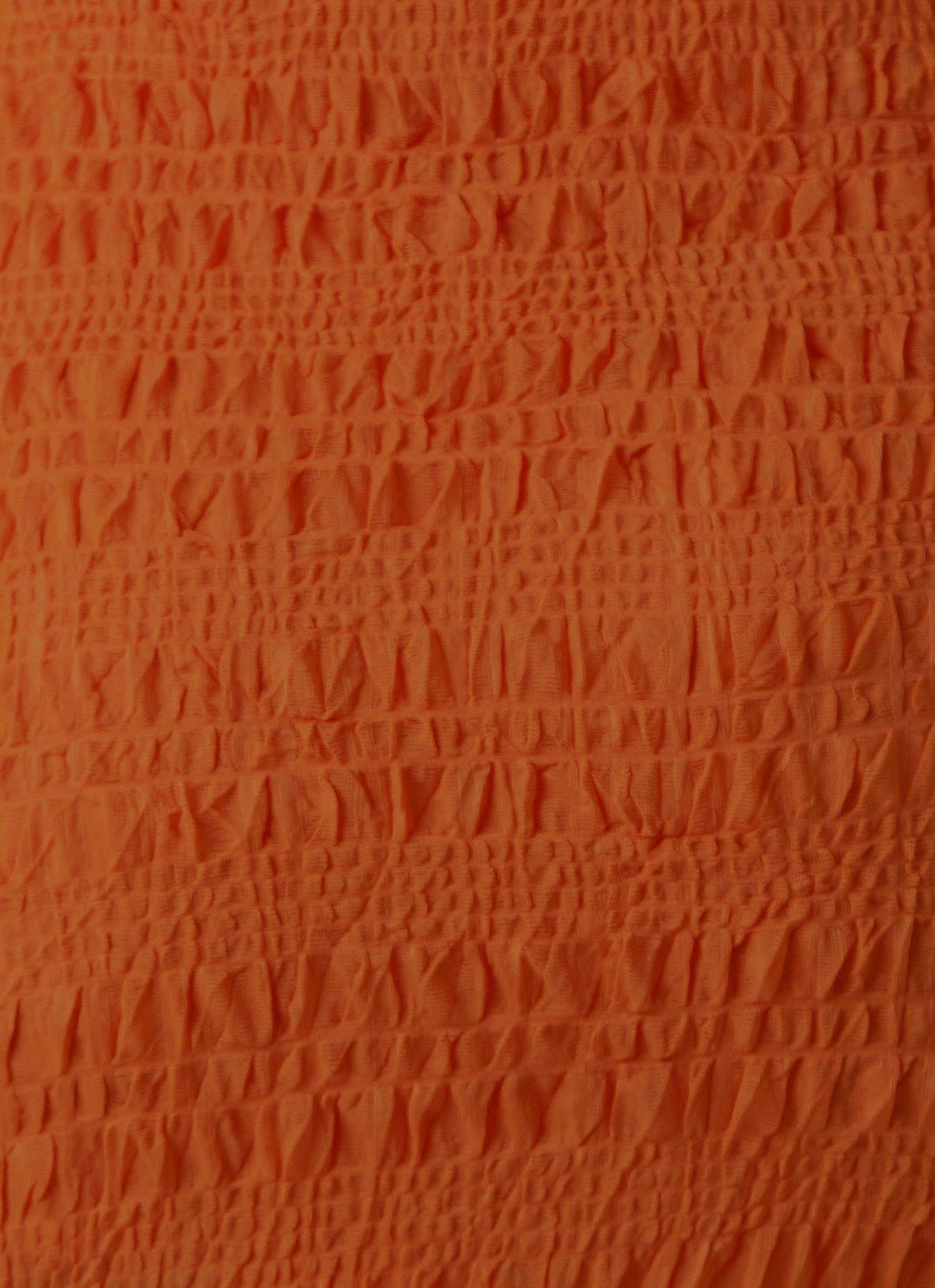 My Type Ruched Mini Skirt - Papaya Product Image
