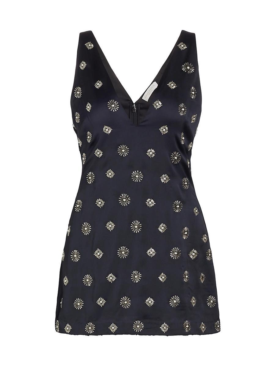 Womens Alexandria Embellished Sunburst Minidress Product Image