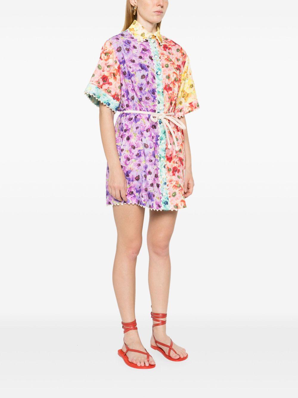 floral-print shirt dress Product Image