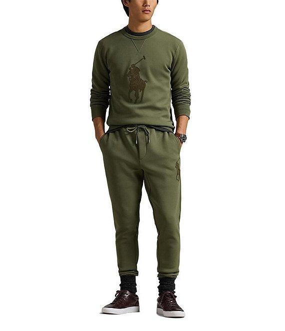 Polo Ralph Lauren Leather-Pony Double-Knit Sweatshirt Product Image
