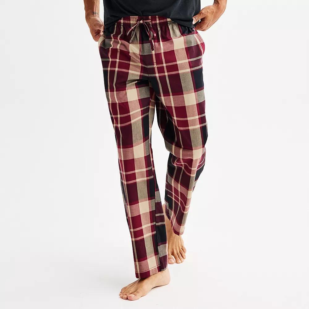 Men's Sonoma Goods For Life® Woven Pajama Pants, Size: Large, True Blue Pinstripe Product Image