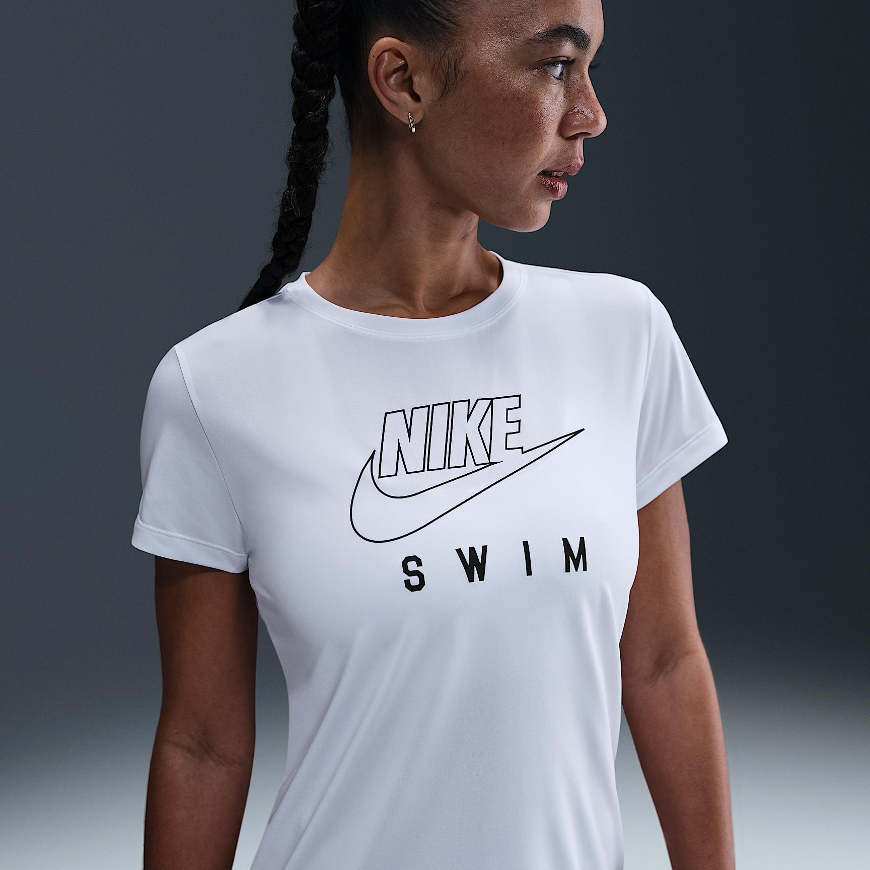 Nike Women's Swim Swoosh Hydroguard Short-Sleeve Top Product Image