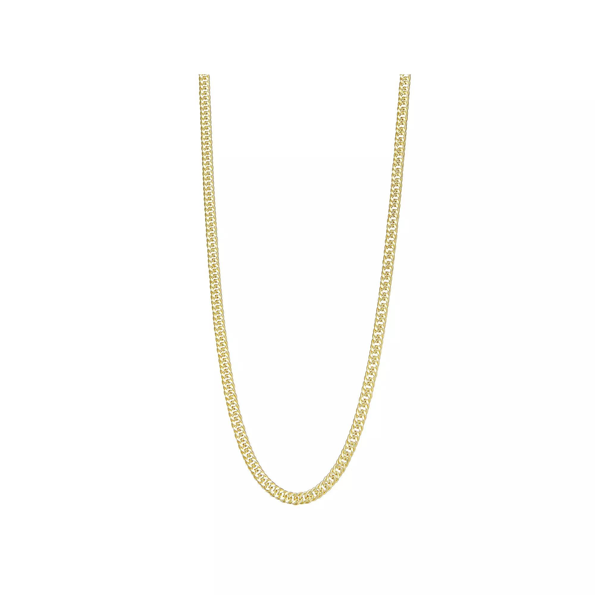 Jordan Blue Mens 14k Gold Miami Cuban Curb Chain Necklace Product Image