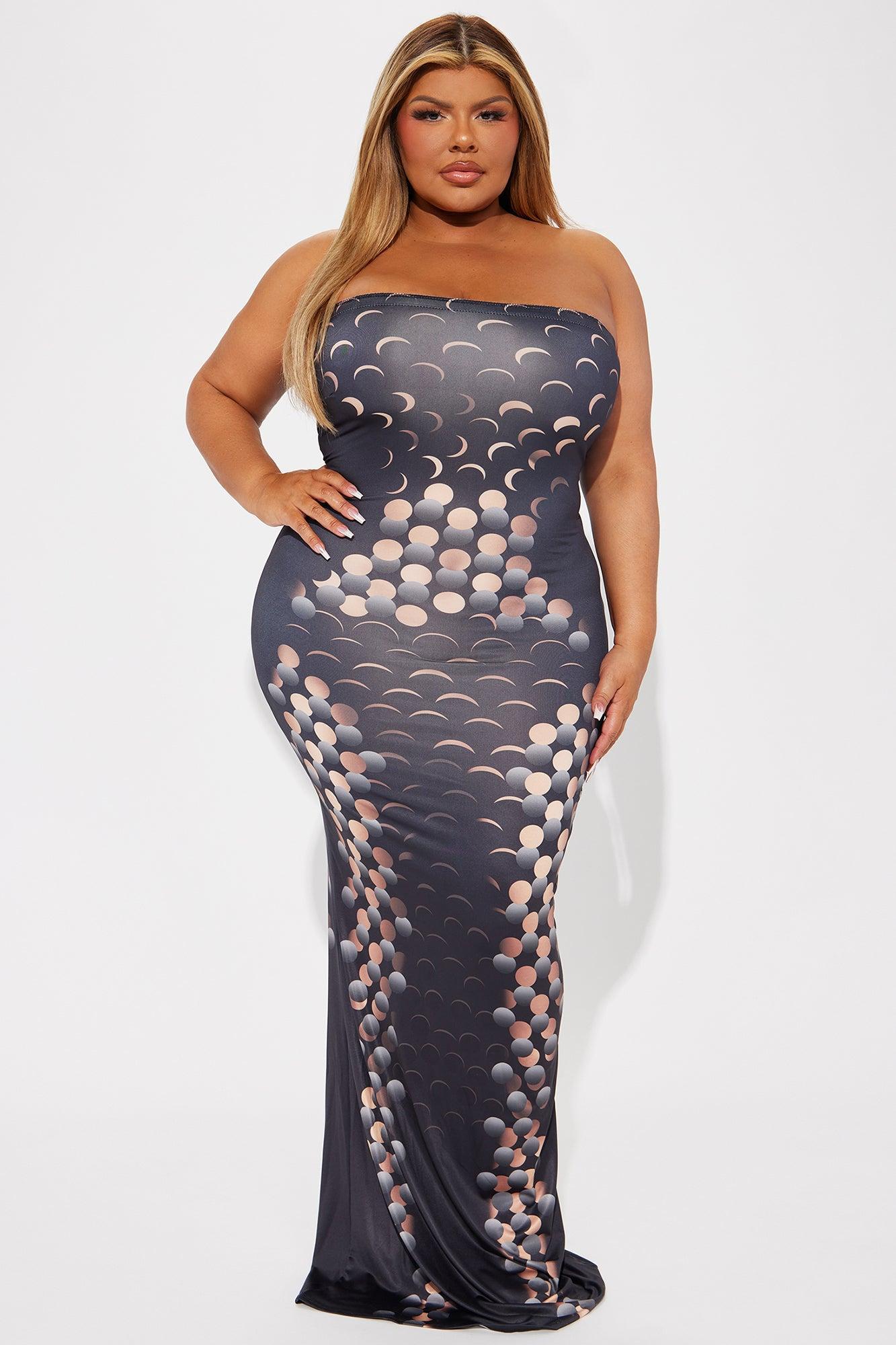 Connect Me Maxi Dress - Black/combo Product Image