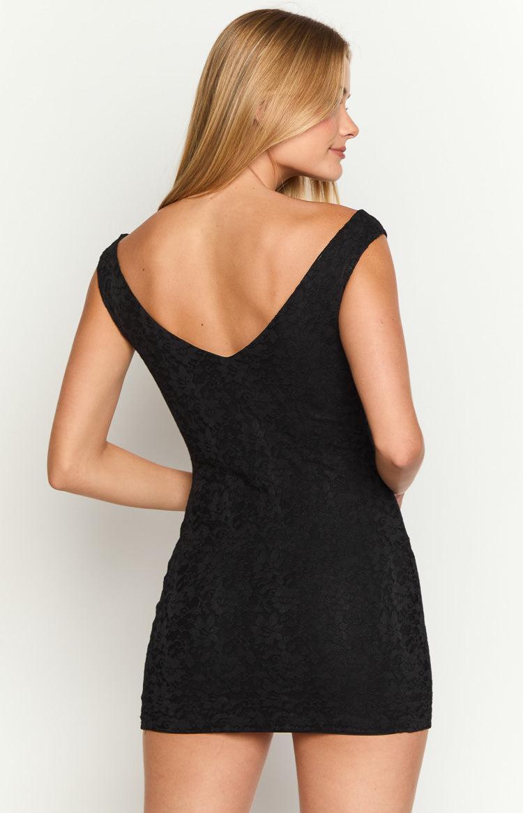 Nyla Black Mini Dress Product Image
