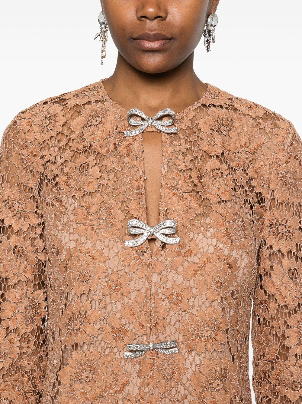 lace bow mini dress Product Image