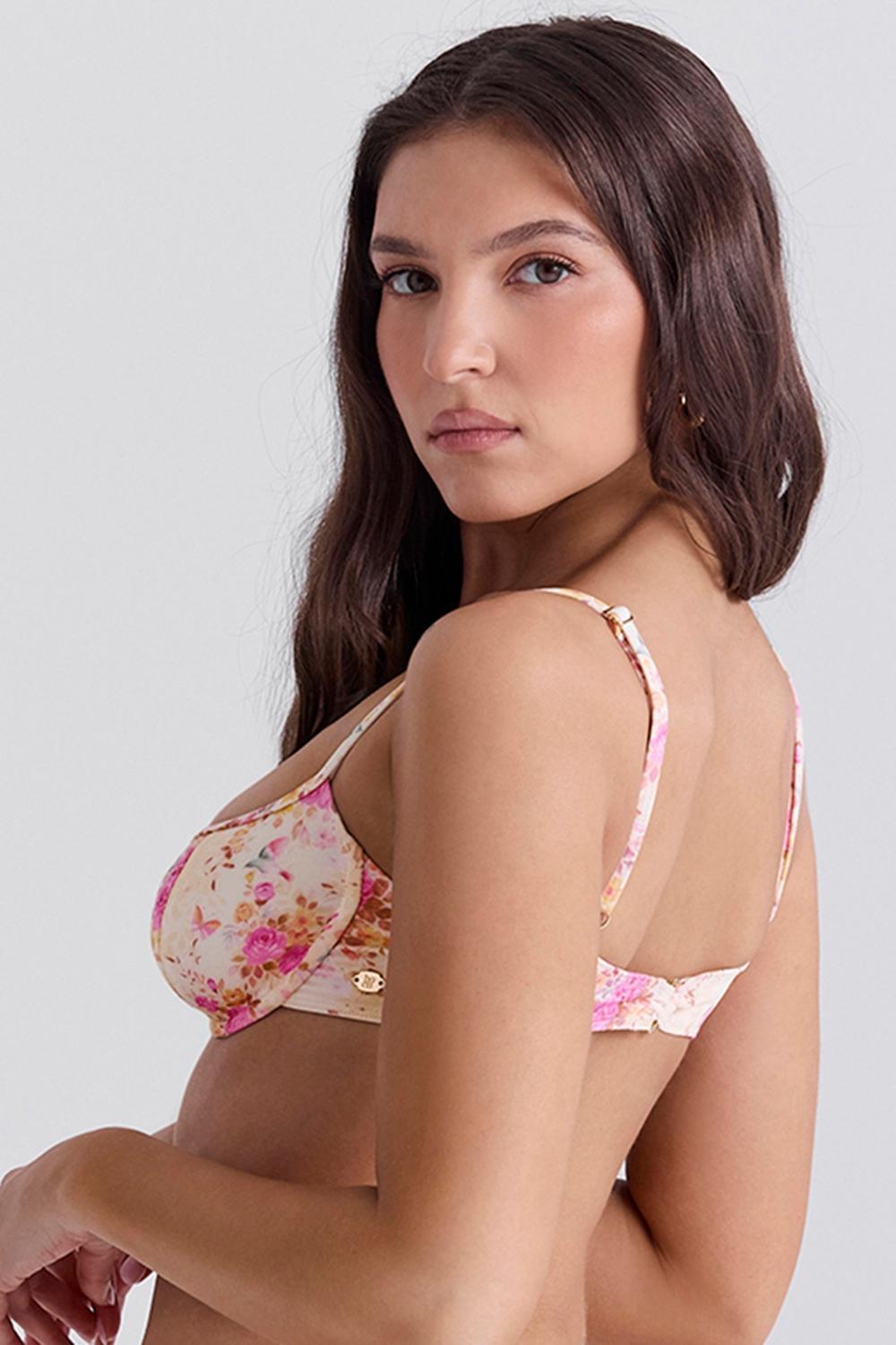 Antibes Floral Print Underwired Bikini Top Product Image