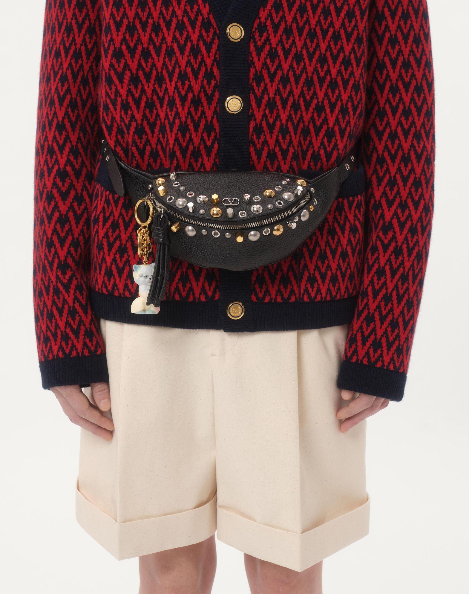 Wool Cardigan With Toute La V Pattern Product Image