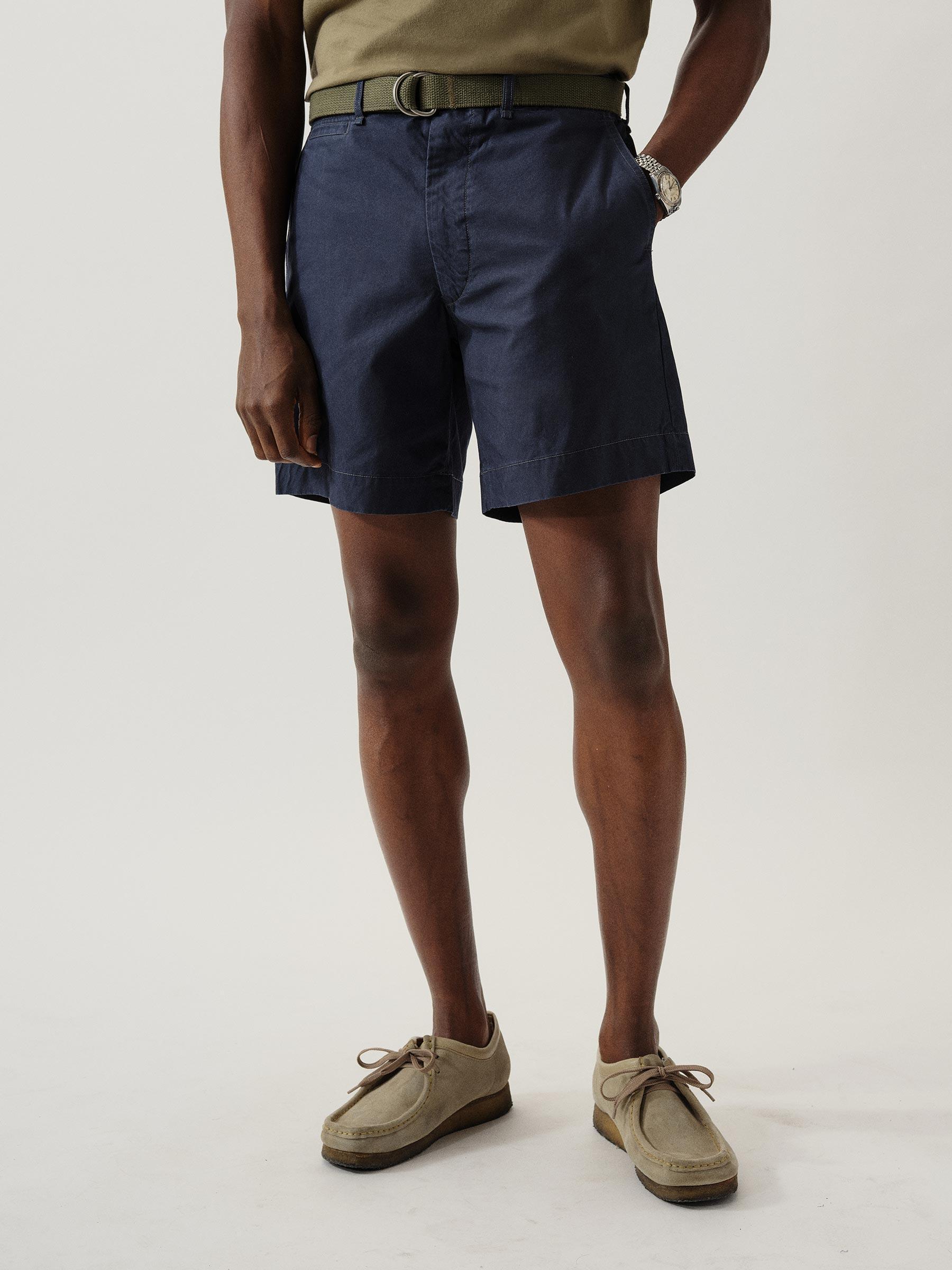 Dress Navy Venice Wash Parachute Poplin Carry-On 6.5" Short - Buck Mason- Modern American Classics Product Image