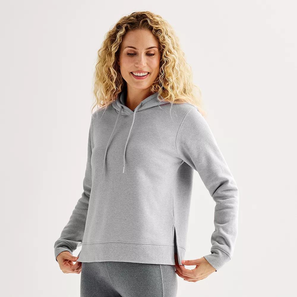 Women's Tek Gear® Ultrasoft Fleece Hoodie, Size: XL, Dark Frost Grey Product Image