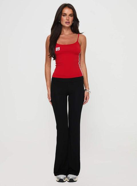 Cherize Ribbon Stitch Pant Black Product Image