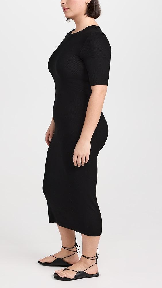 Enza Costa Silk Rib Midi Dress | Shopbop Product Image