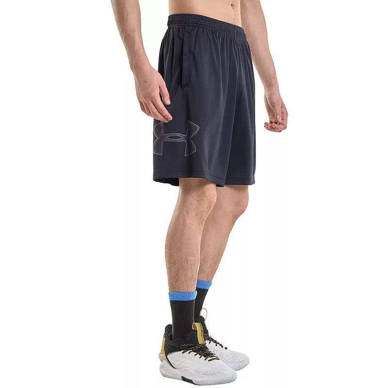 Big & Tall Under Armour Tech Graphic Shorts, Men's, Size: 3XL Tall, Black Grey Product Image