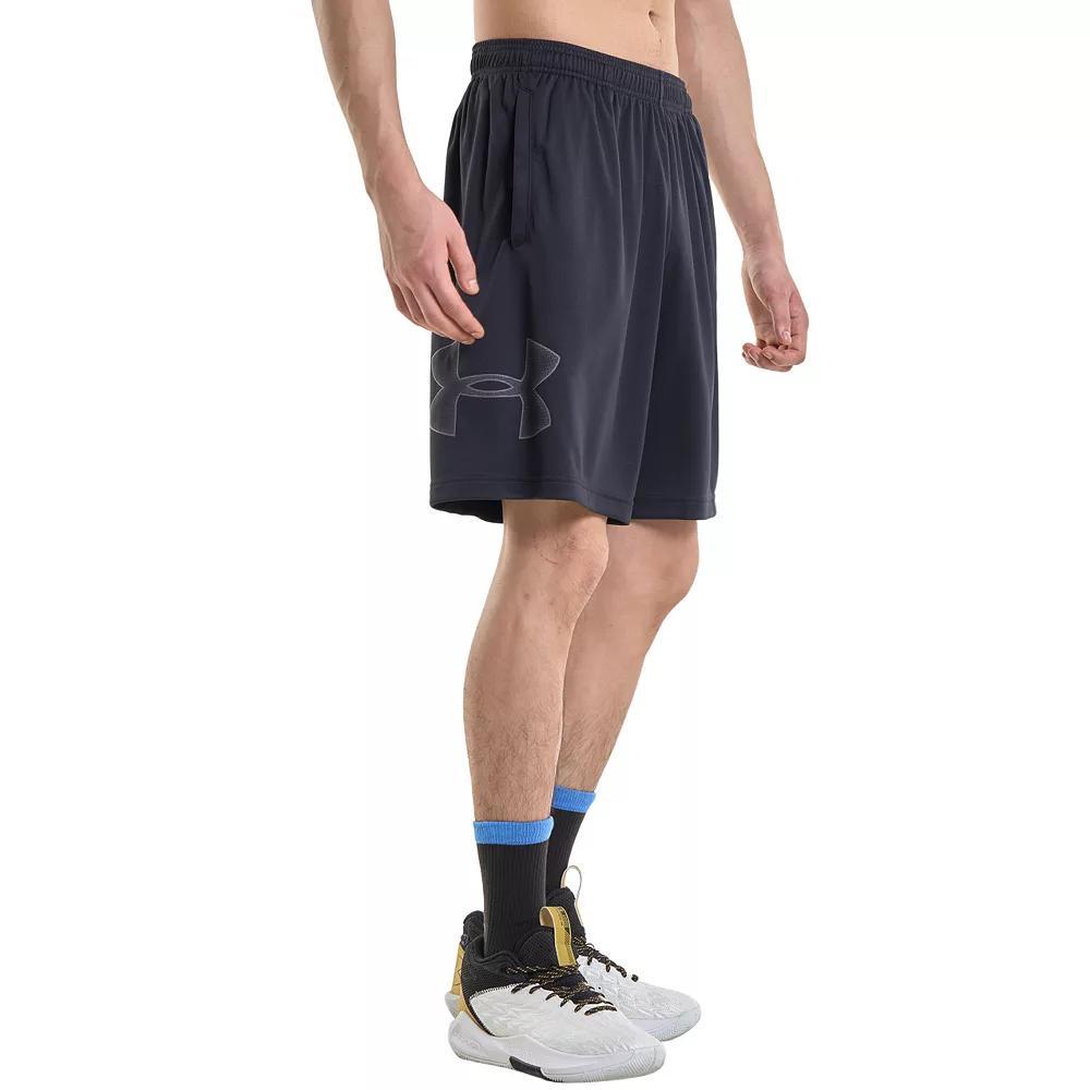 Big & Tall Under Armour Tech Graphic Shorts, Men's, Size: 3XL Tall, Black Grey Product Image
