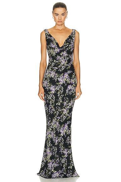 Deep Drape Neck Gown Norma Kamali Product Image