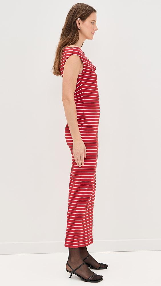 MSGM Stripe Asymmetric Maxi Dress | Shopbop Product Image
