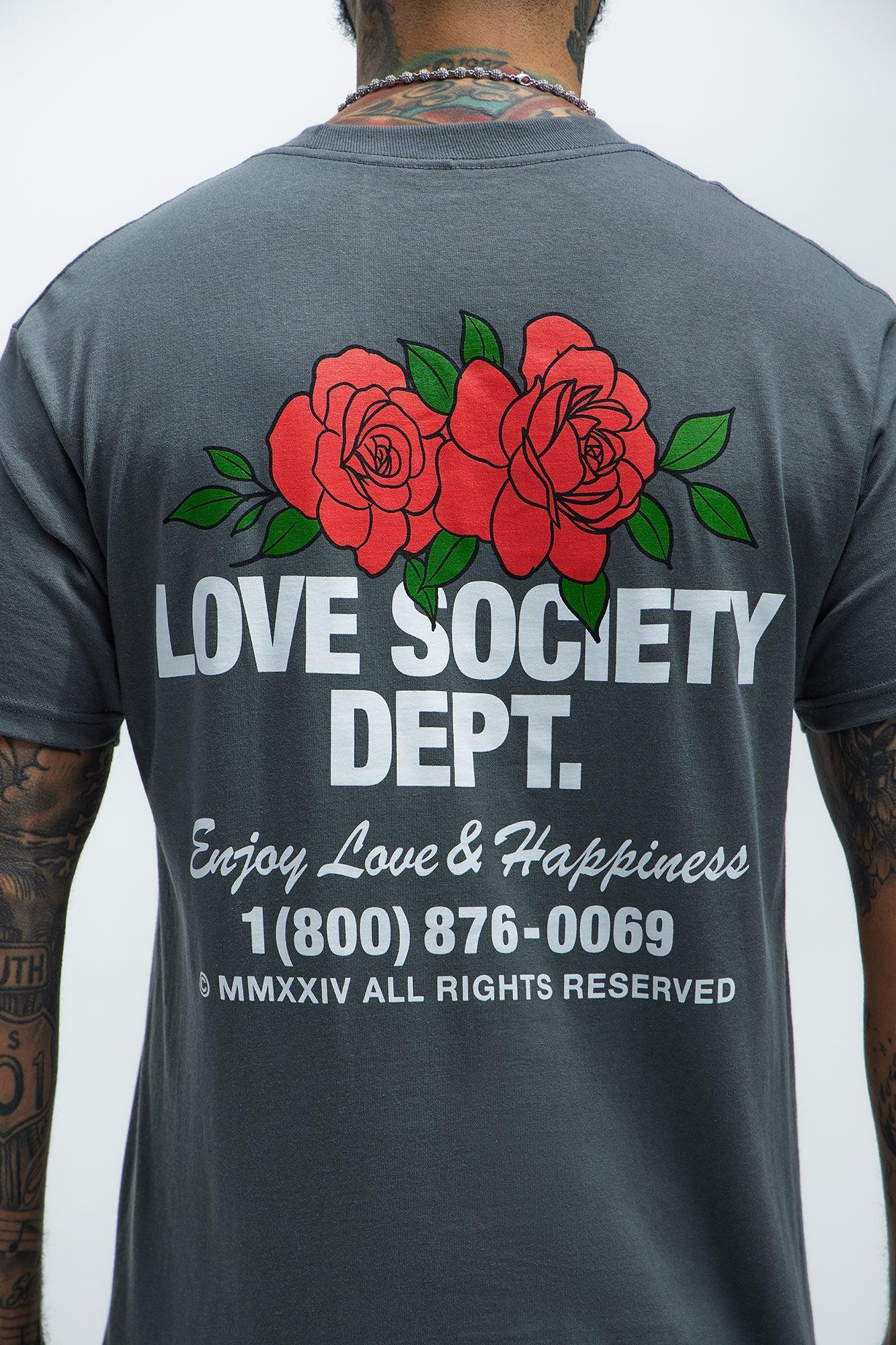Love Society Dept. Short Sleeve Tee - Grey Product Image
