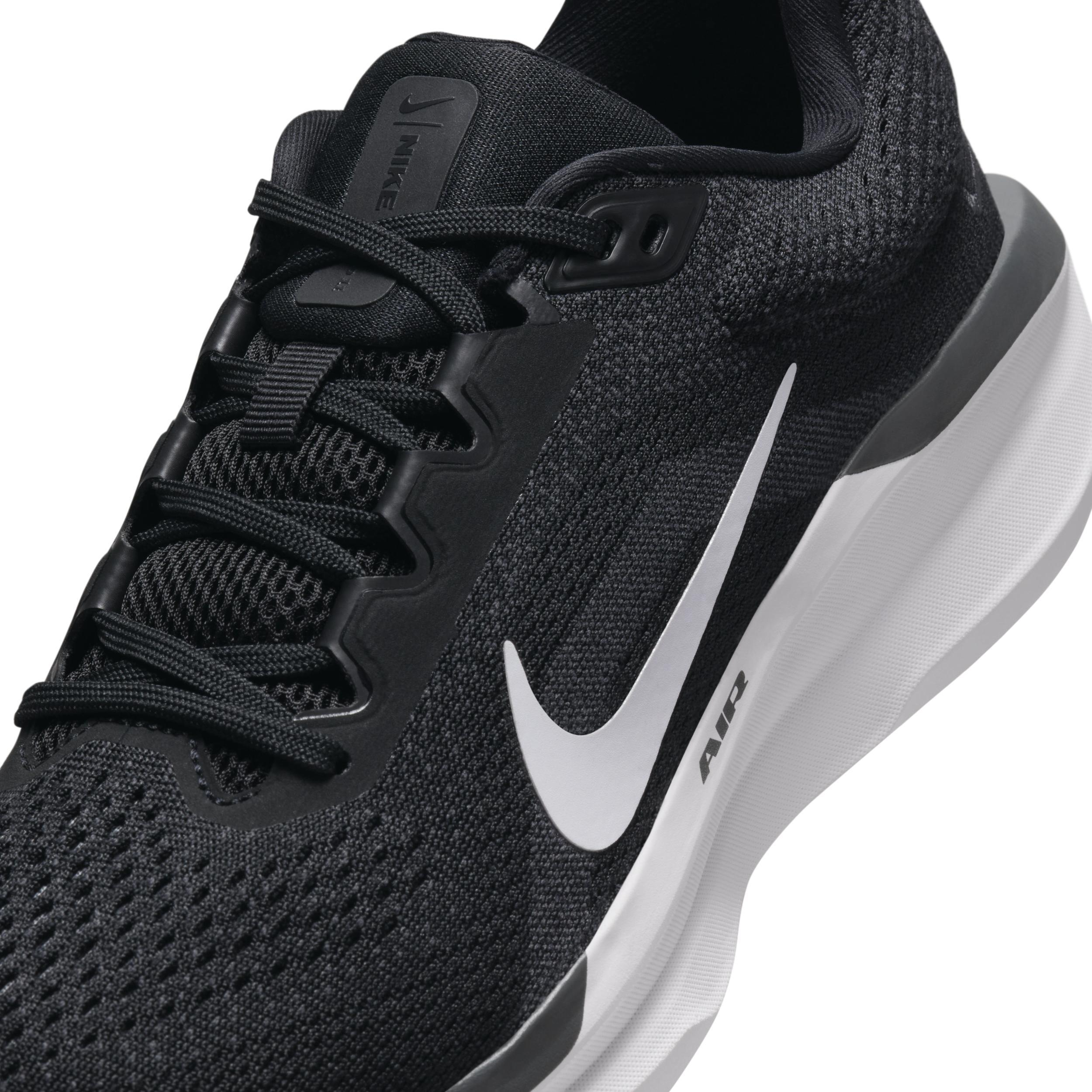 Nike Winflo 11 Women's Road Running Shoes, Size: 9, Black White Product Image