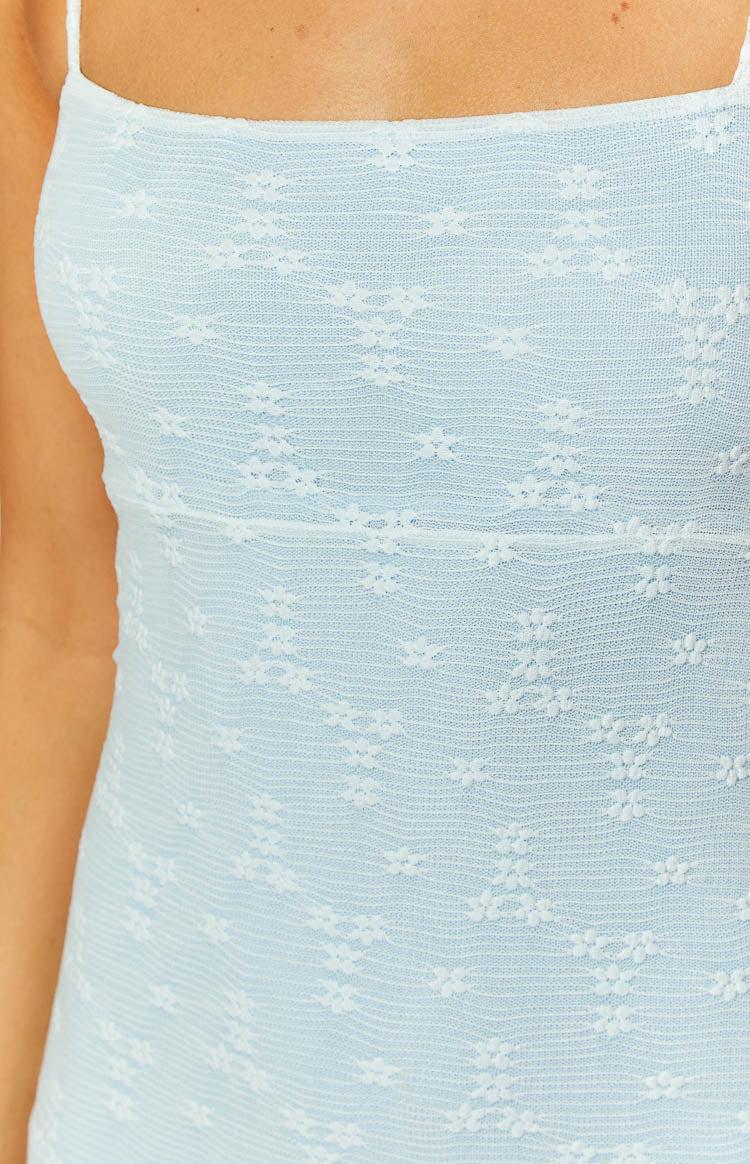 Regina Blue Lace Maxi Dress Product Image