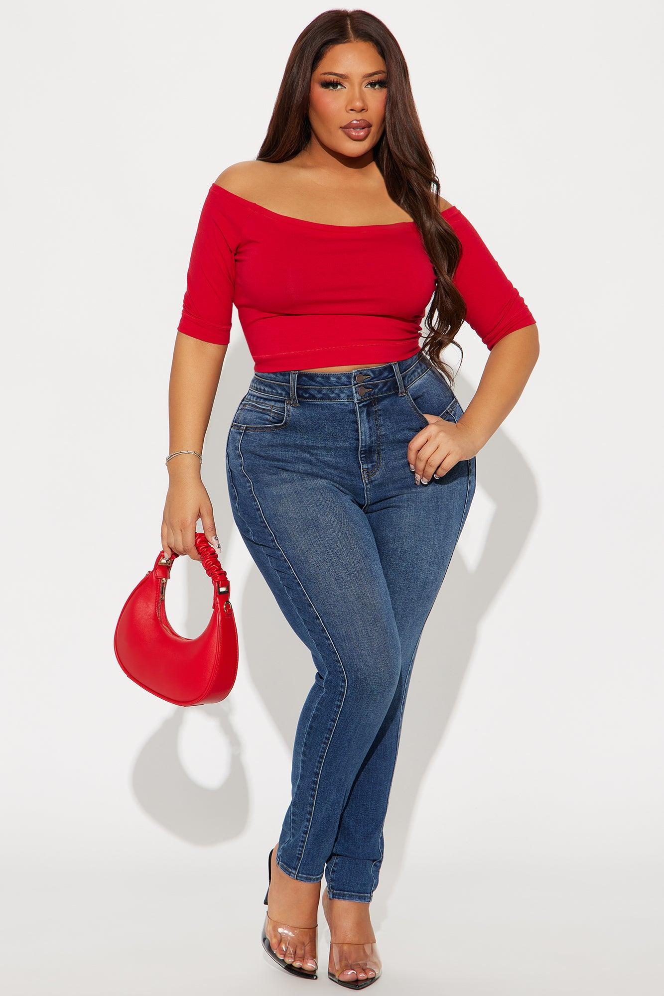 Adenna Stretch Skinny Jeans - Dark Wash Product Image