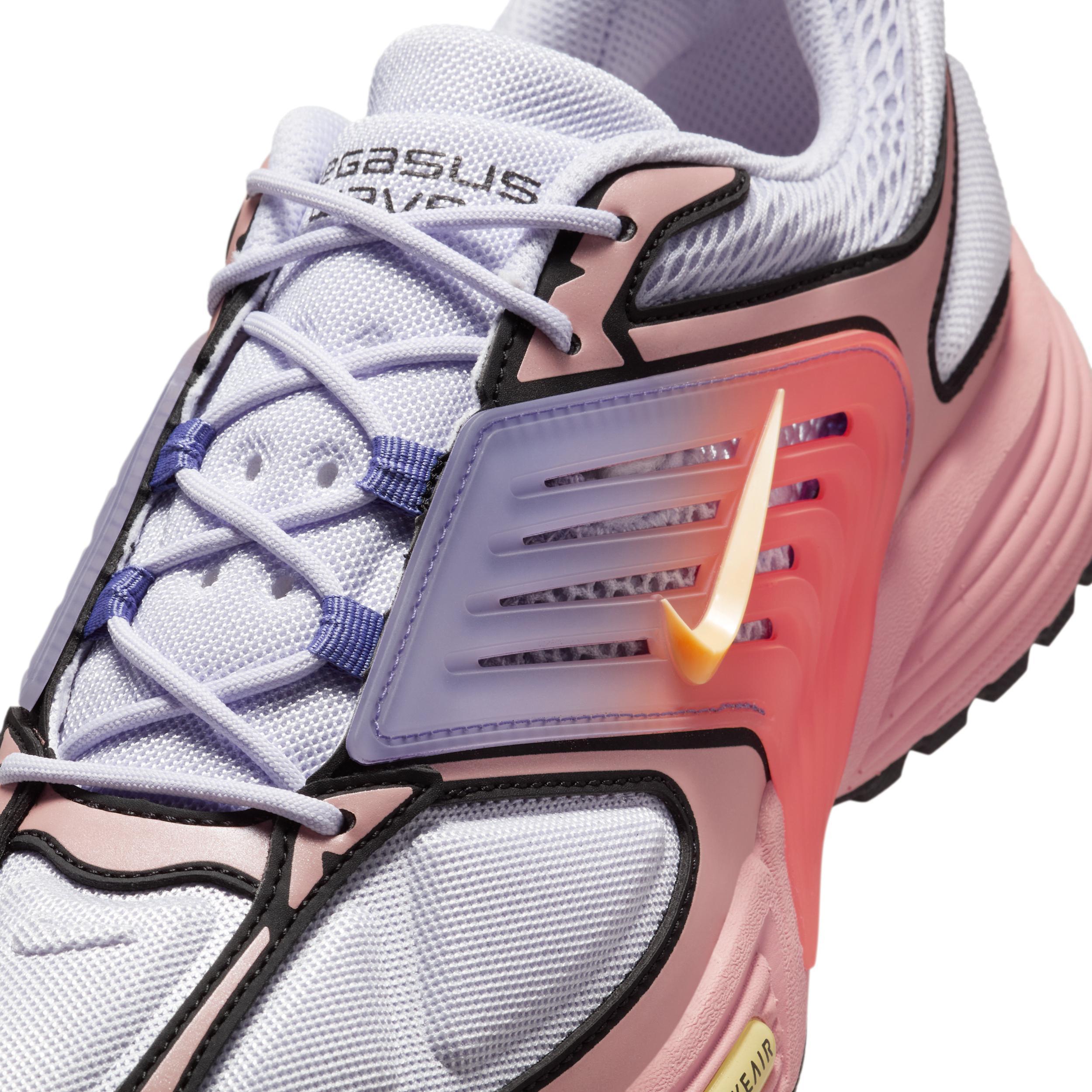 Nike Mens Nike Air Pegasus Wave - Mens Running Shoes Black/Silver /Pink Product Image