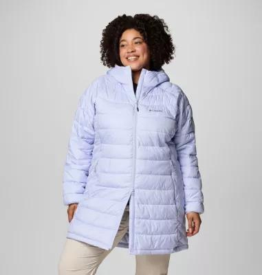 Plus Size Columbia Powder Lite II Mid Jacket, Women's, Size: 1XL, Moonvista Product Image