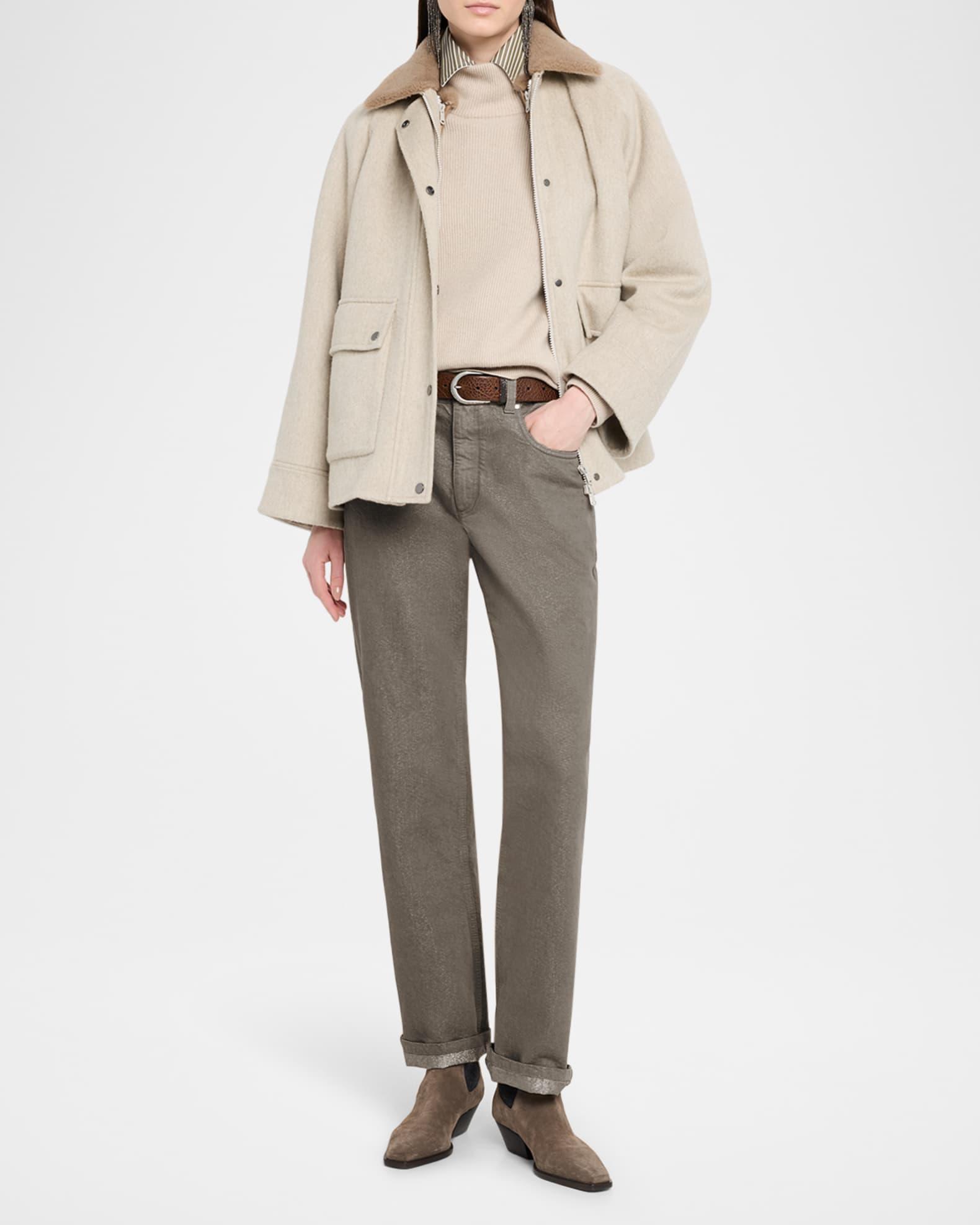 Mock-Neck Cashmere Sweater Product Image