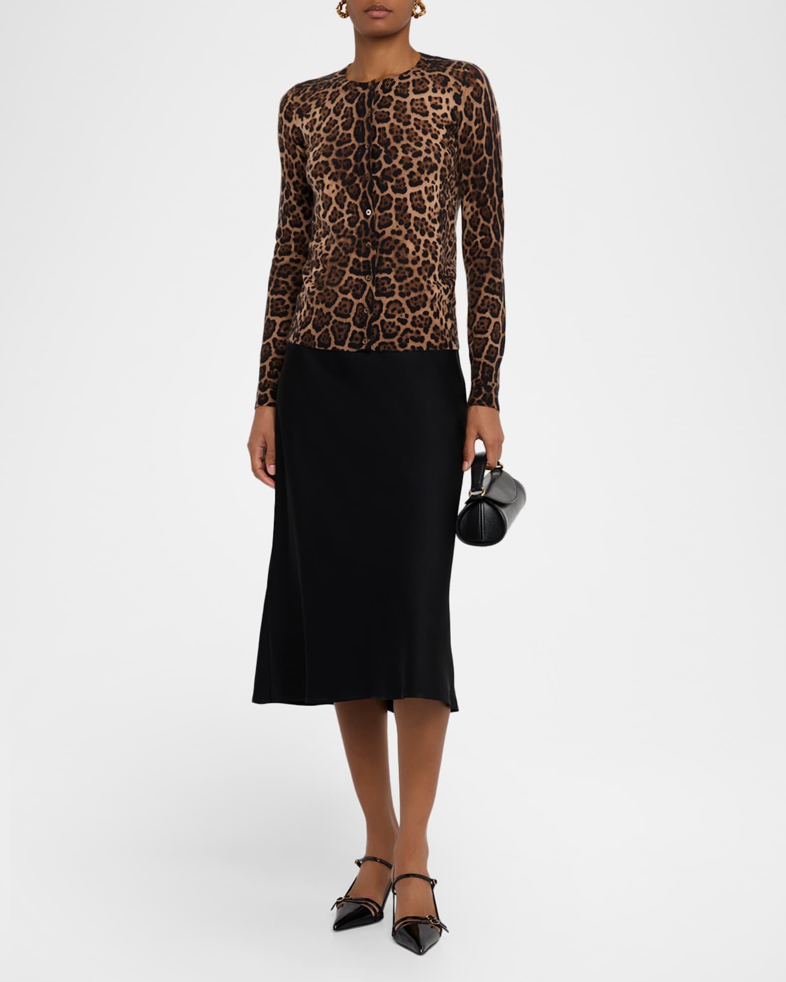 Cashmere Jaguar-Print Cardigan Product Image