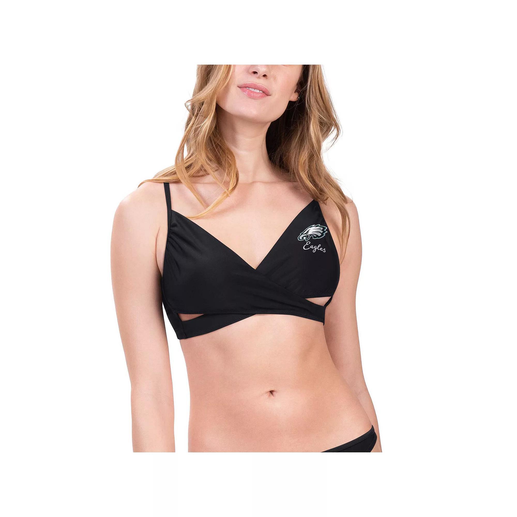 Womens G-III 4Her by Carl Banks Philadelphia Eagles Hall of Fame Bikini Top Product Image