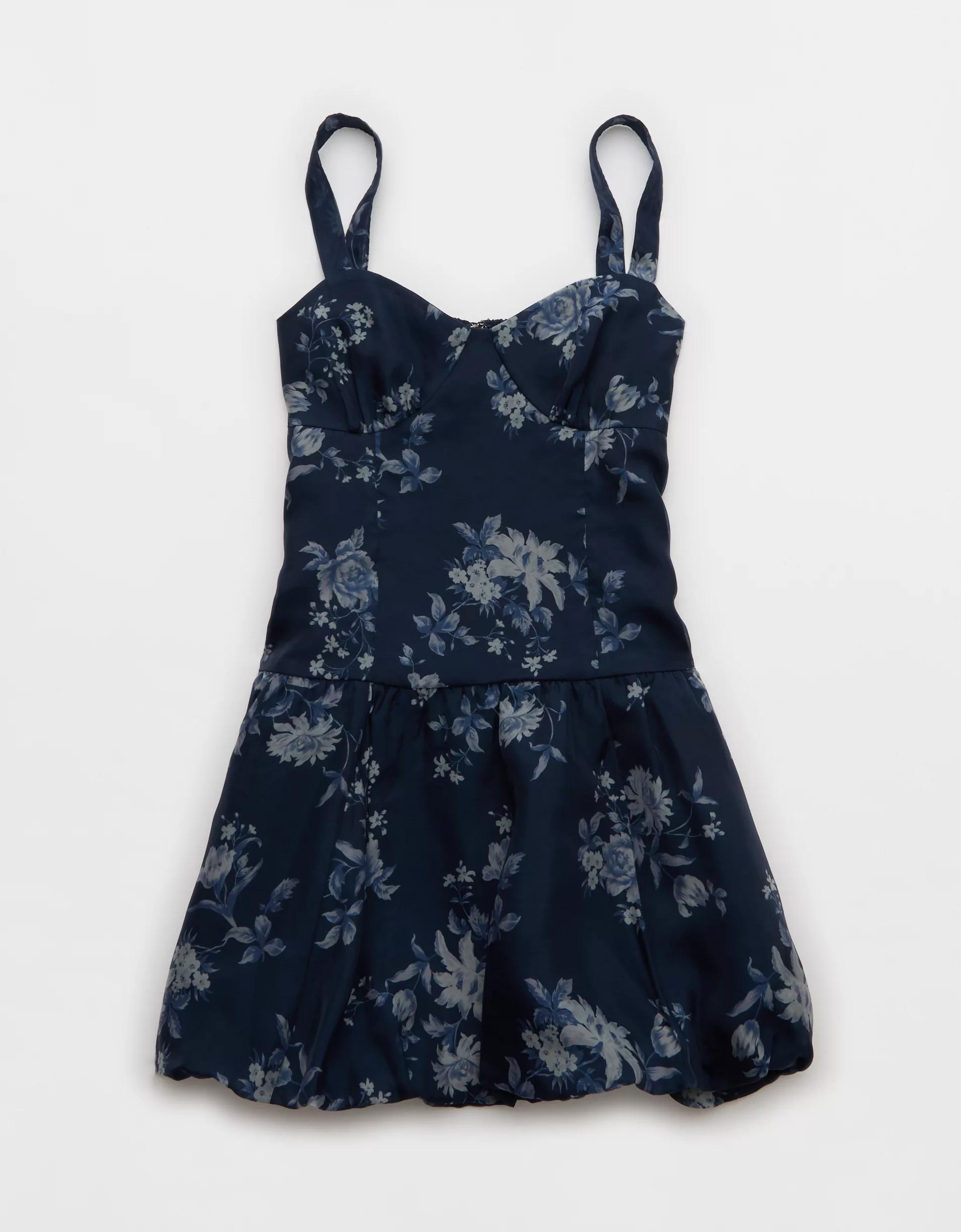 AE Corset Drop Waist Bubble Mini Dress Product Image