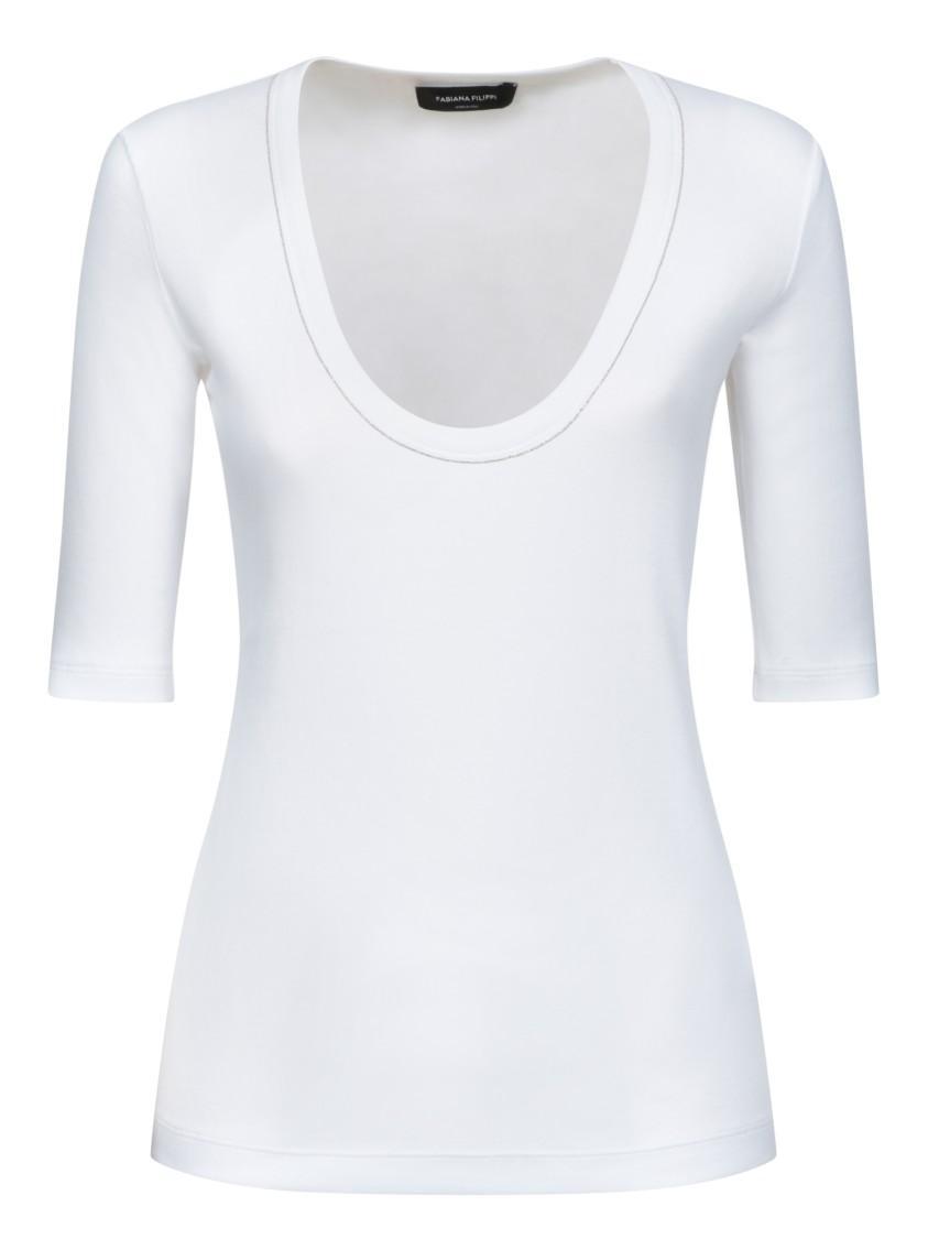 FABIANA FILIPPI T-shirts In White Product Image