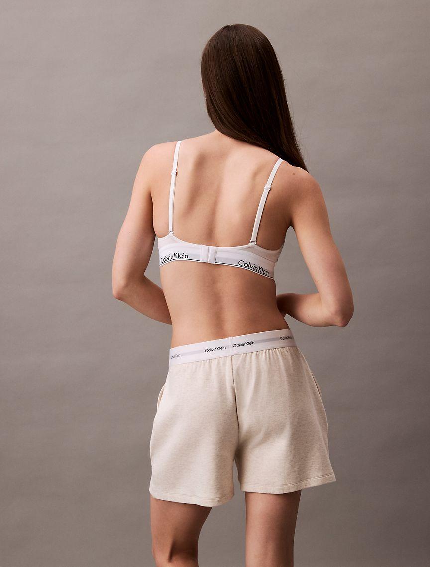 Calvin Klein Women's Terry Lounge Sleep Shorts - Neutral - XL Product Image