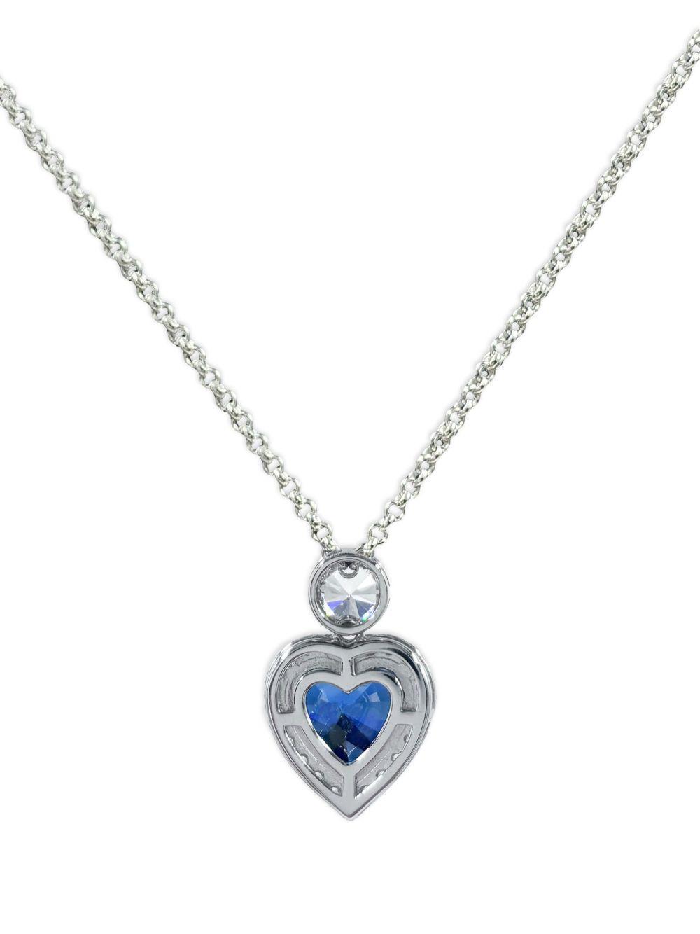 Heart sapphire necklace Product Image