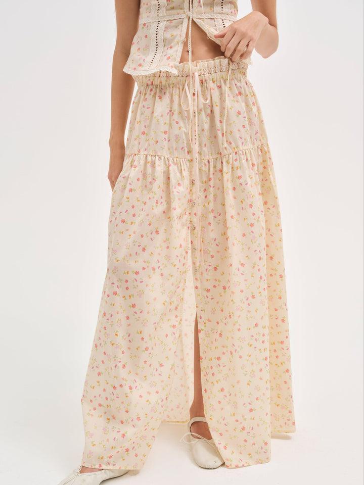 Tracy Maxi Skirt — Yellow Product Image