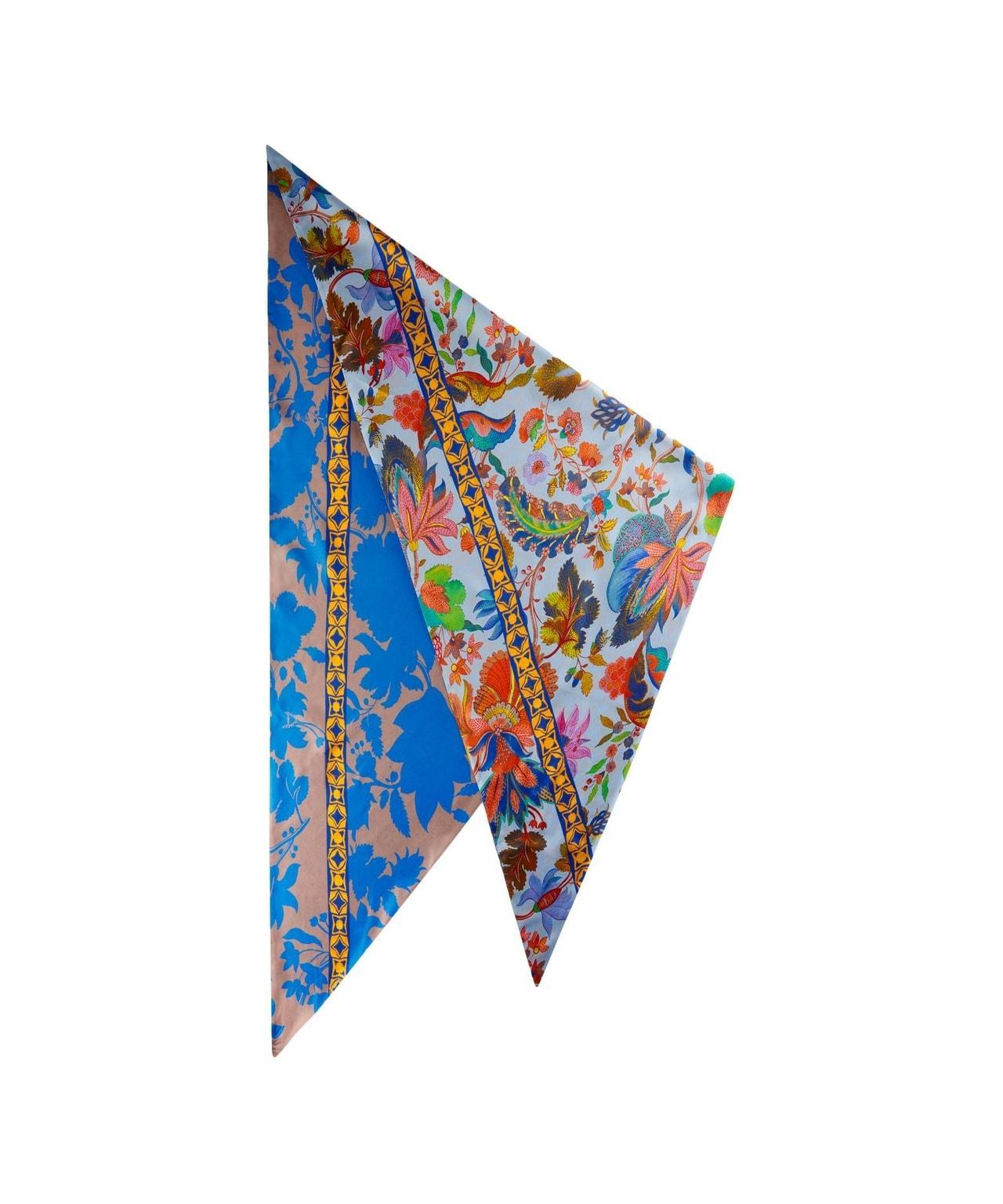 Silk scarf with floral print Product Image