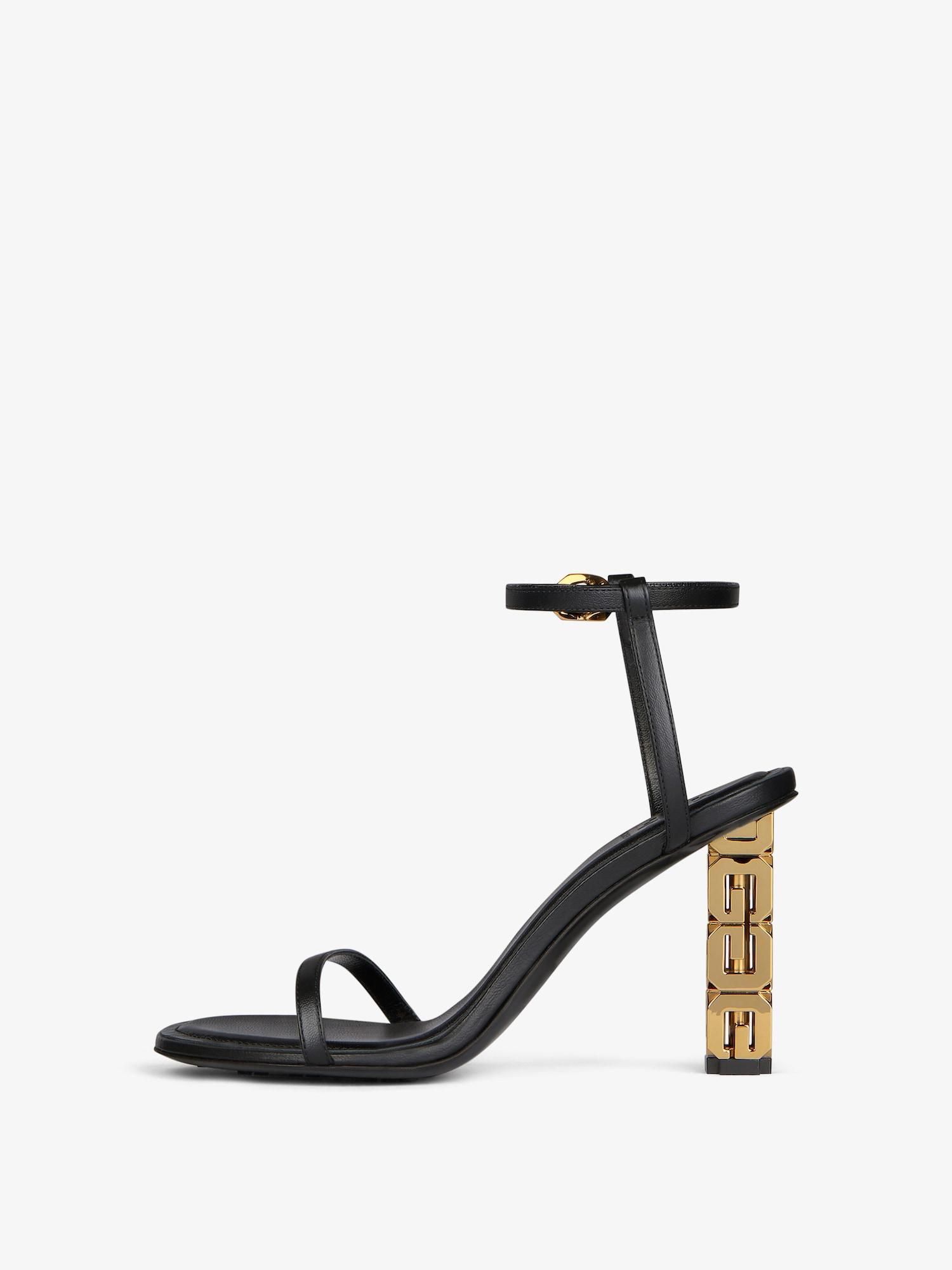 G Cube sandals in leather Product Image