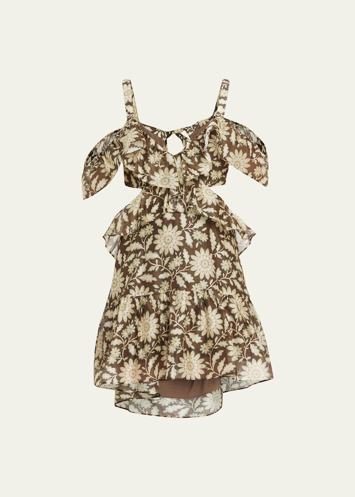 Womens Xanita Floral Cut-Out Minidress Product Image