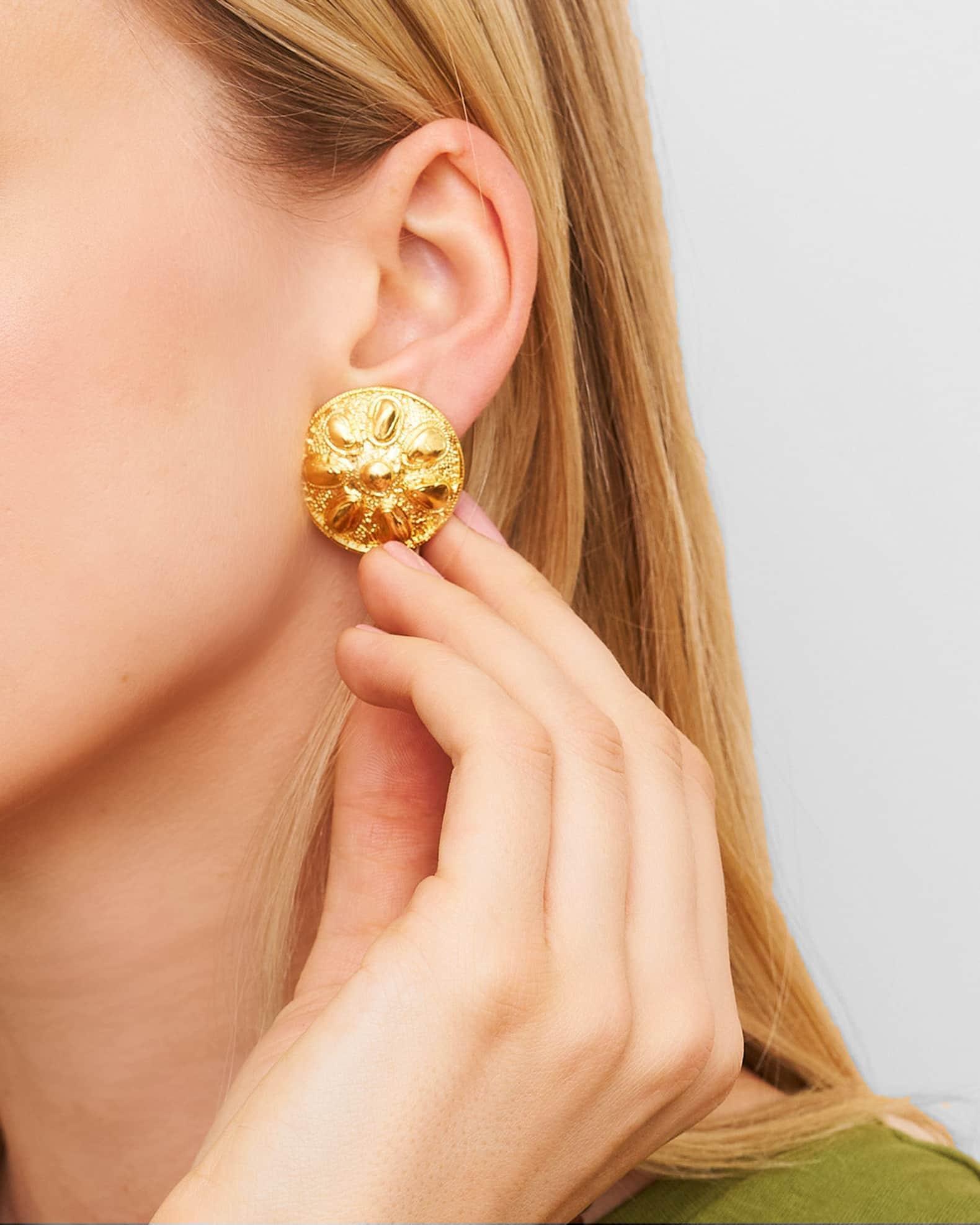 Sand Dollar Clip-On Earrings Product Image