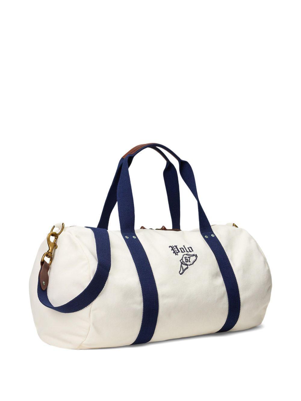 embroidered canvas holdall  Product Image