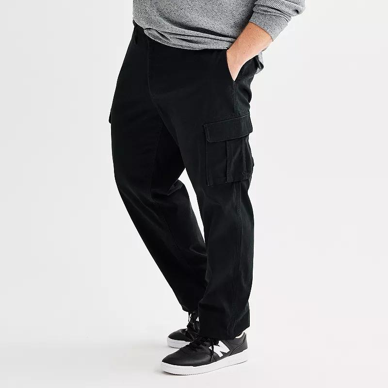 Big & Tall Sonoma Goods For Life® Flexwear Straight-Fit Cargo Pants, Men's, Size: 46X32, Rock Wall Product Image