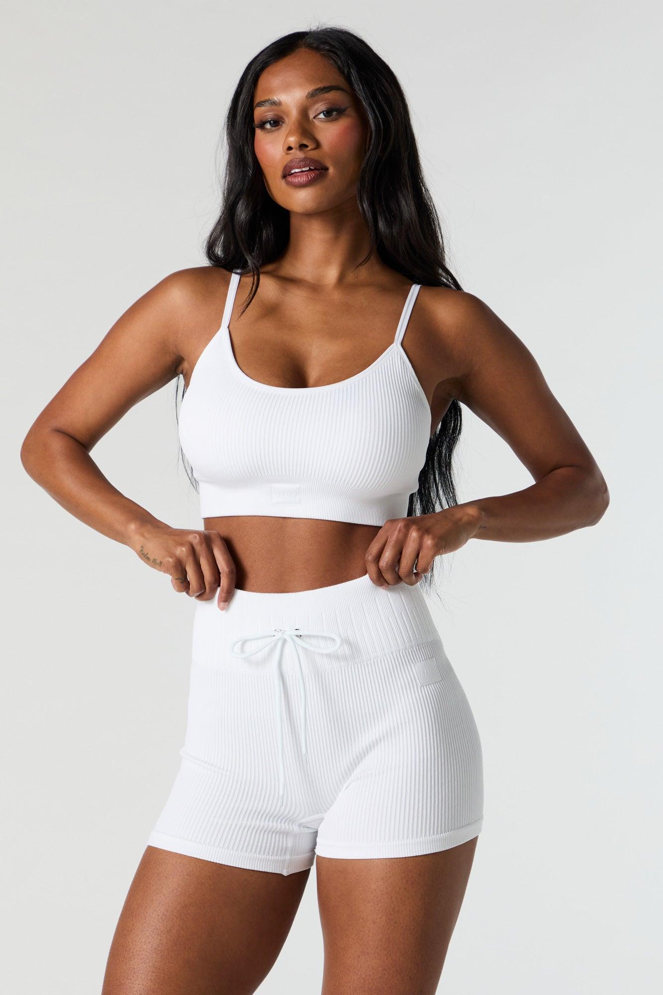 Active Seamless Ribbed Drawstring Short Female Product Image
