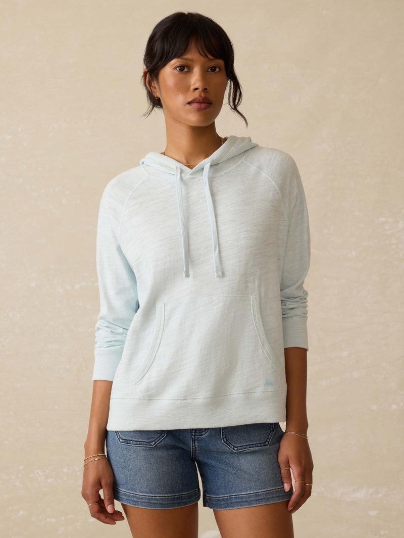 Sunwashed Slub Hoodie - Sky Product Image