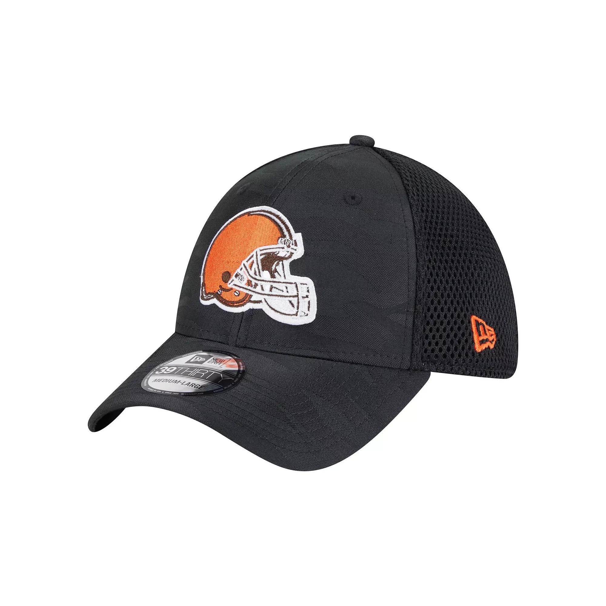 Men's New Era Black Cleveland Browns Active Camo 39THIRTY Flex Hat, Size: Medium/Large Product Image